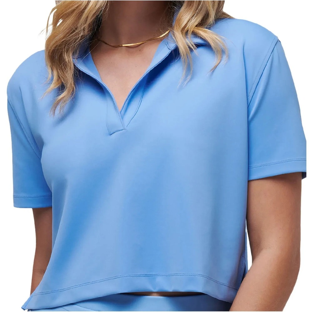 Travis Mathew Deco‎ District Golf Shirt Women's XL Blue NWT